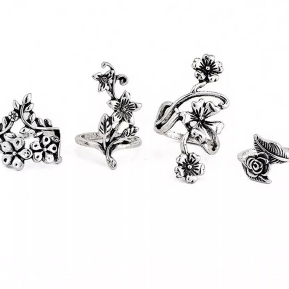 ☆Olly☆ Flower Ring Set - Picture 4 of 6